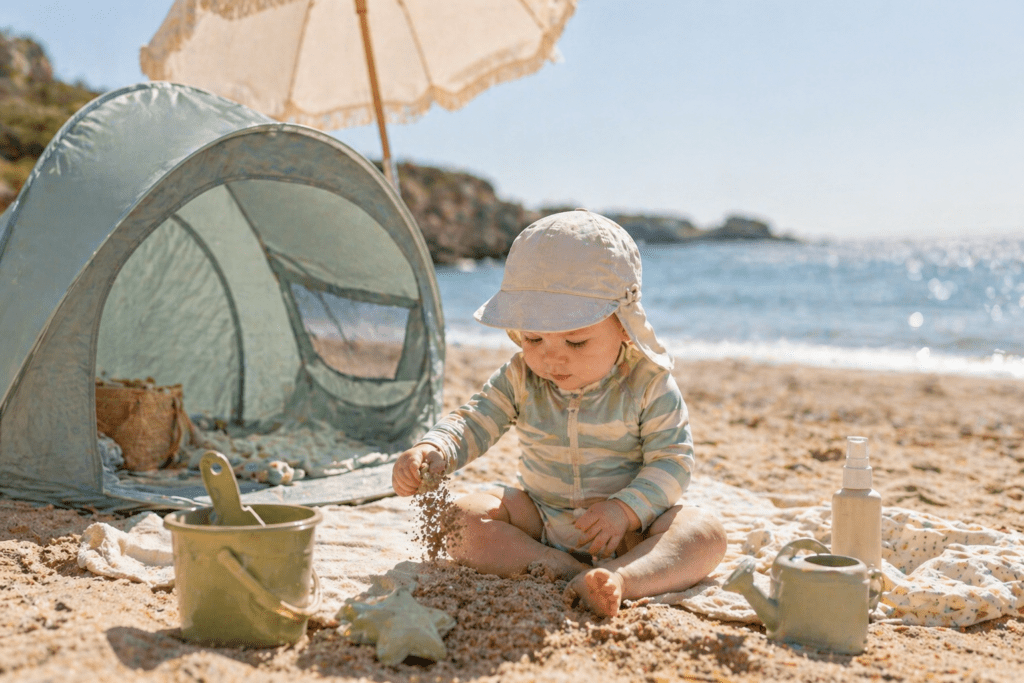 Bébé à la plage